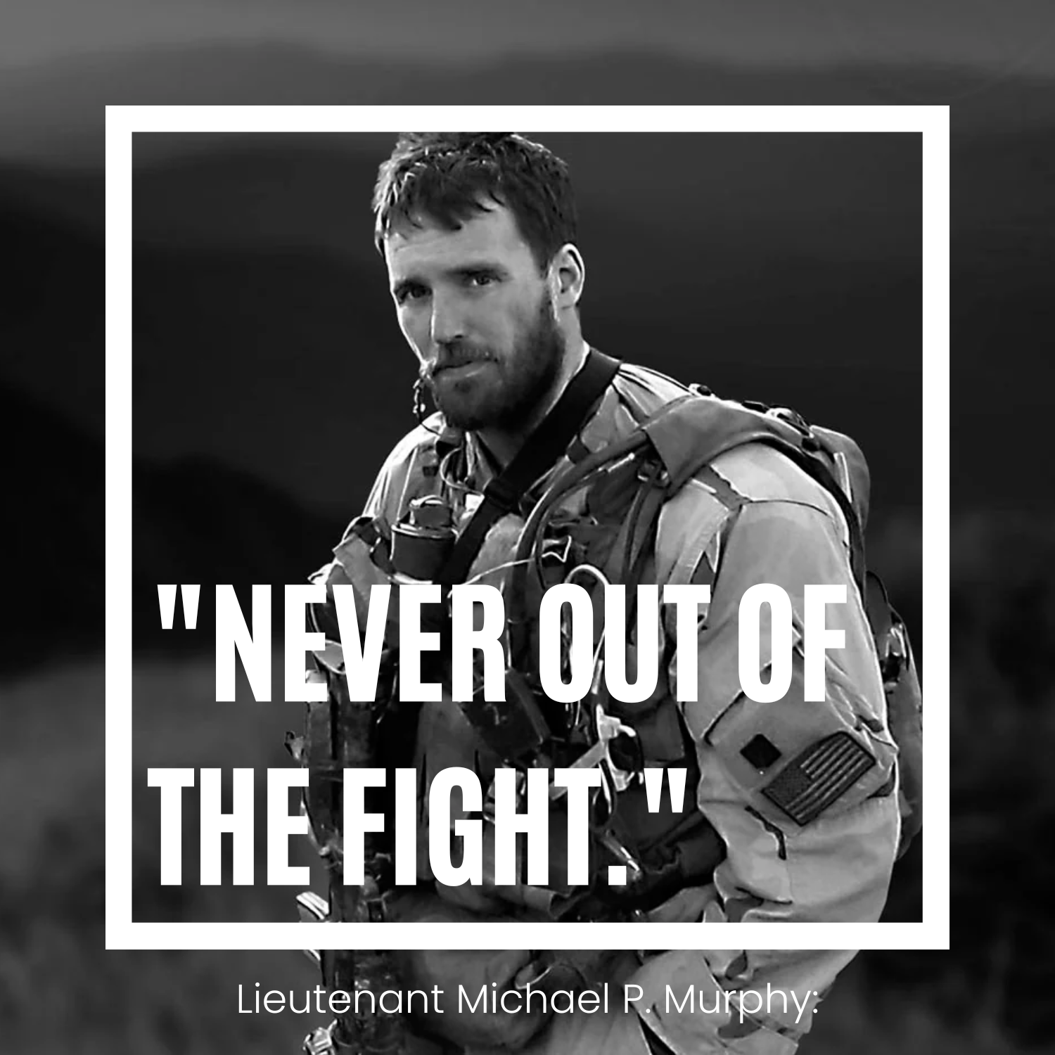 “Never out of the fight.”